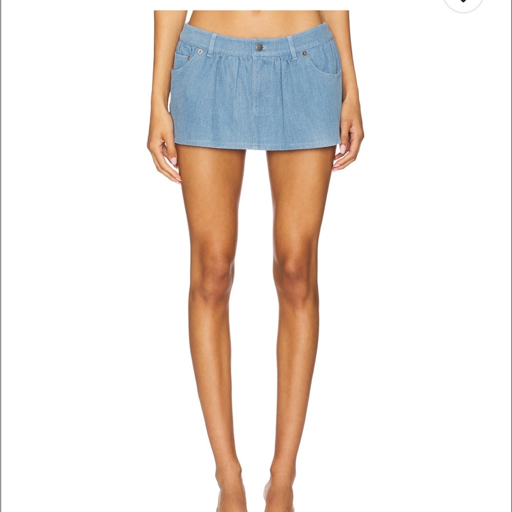 Lovers and Friends Charlette Mini Skort in Light Indigo - Women's Skort